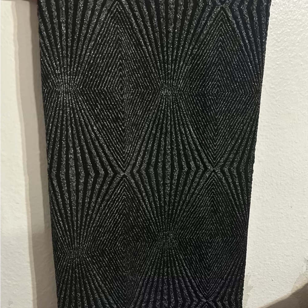 Stylish Black Geometric Pattern Fabric